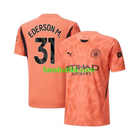 Fotballdrakt Manchester City Ederson M 31 Keeper Bortetrøye 2024-2025 Kortermet